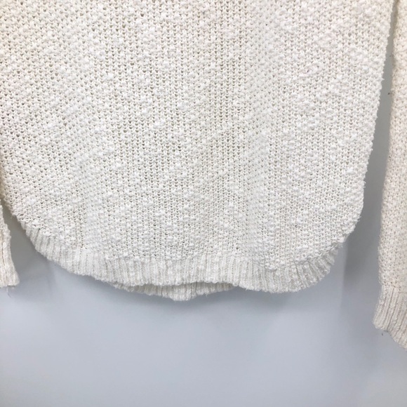 So Women’s cream net sweater longsleeve crewneck M - Picture 10 of 13
